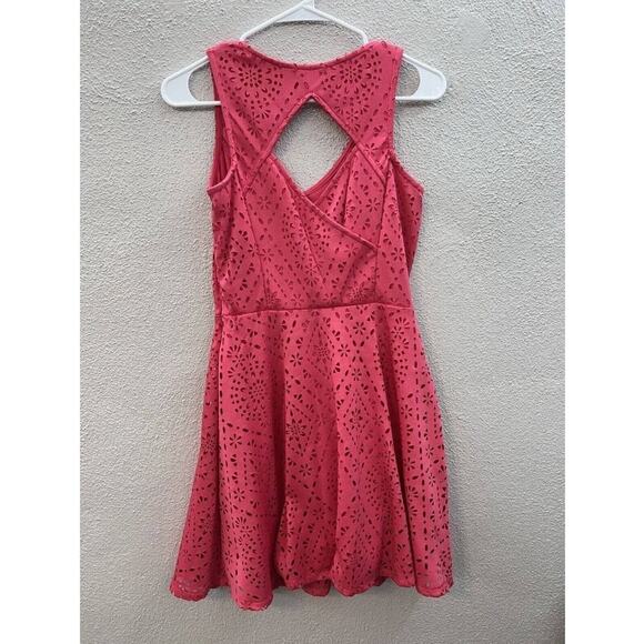 Womens Juniors Candies Dress Size 7 Pink Strapless V-Neck Keyhole-back Lined - Picture 11 of 15